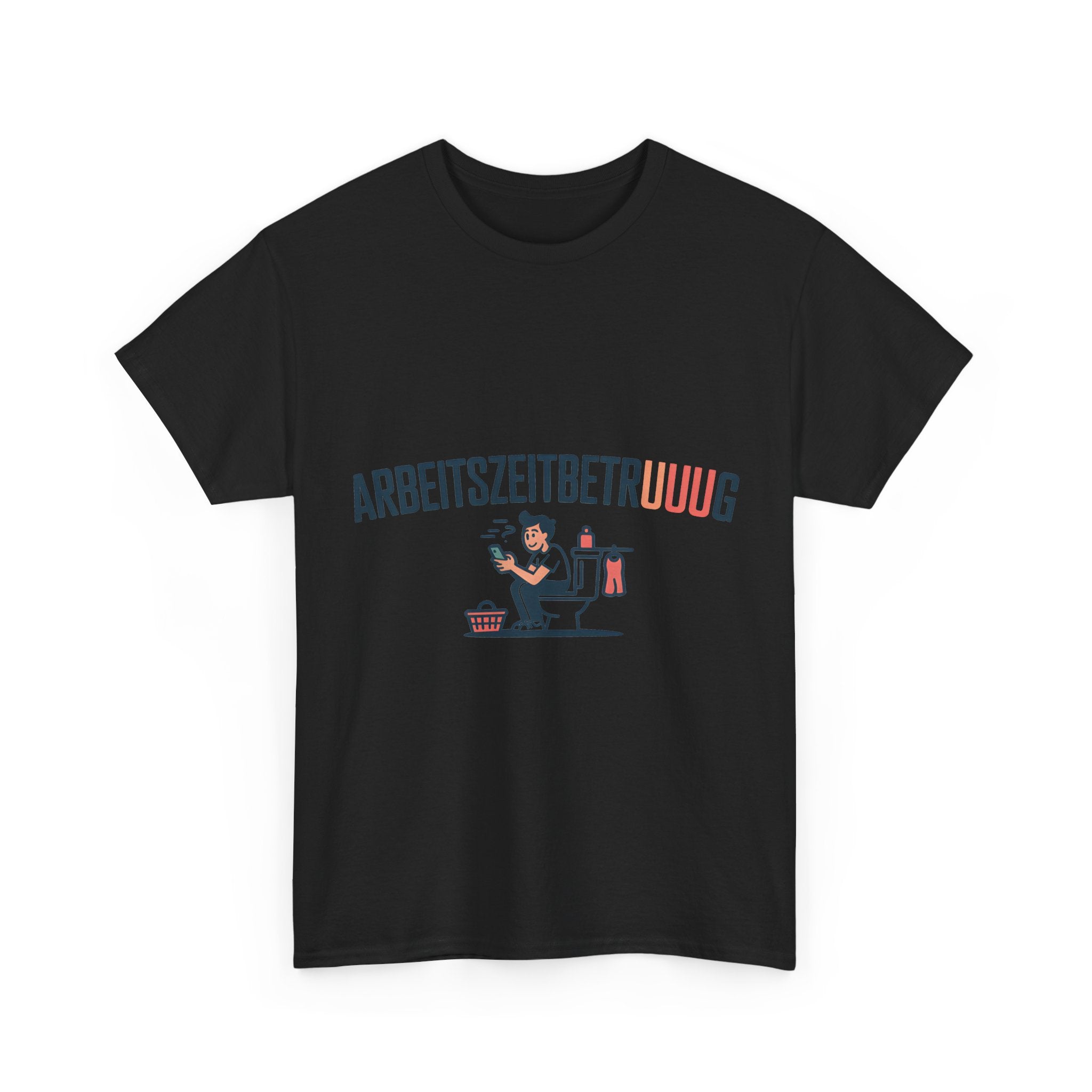 Arbeitszeitbetruuuug T-Shirt – Klo & Handy Büro-Humor Shirt (lustig)
