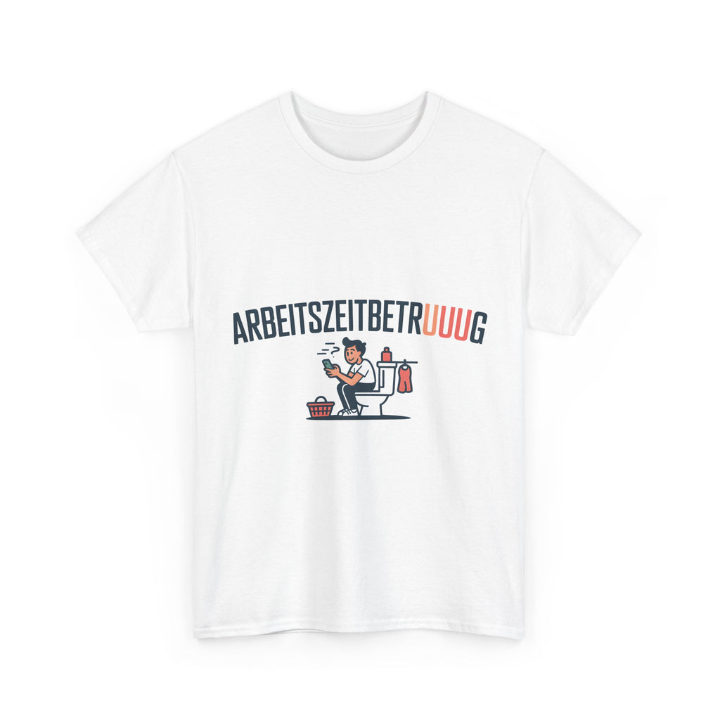 Arbeitszeitbetruuuug T-Shirt – Klo & Handy Büro-Humor Shirt (lustig)