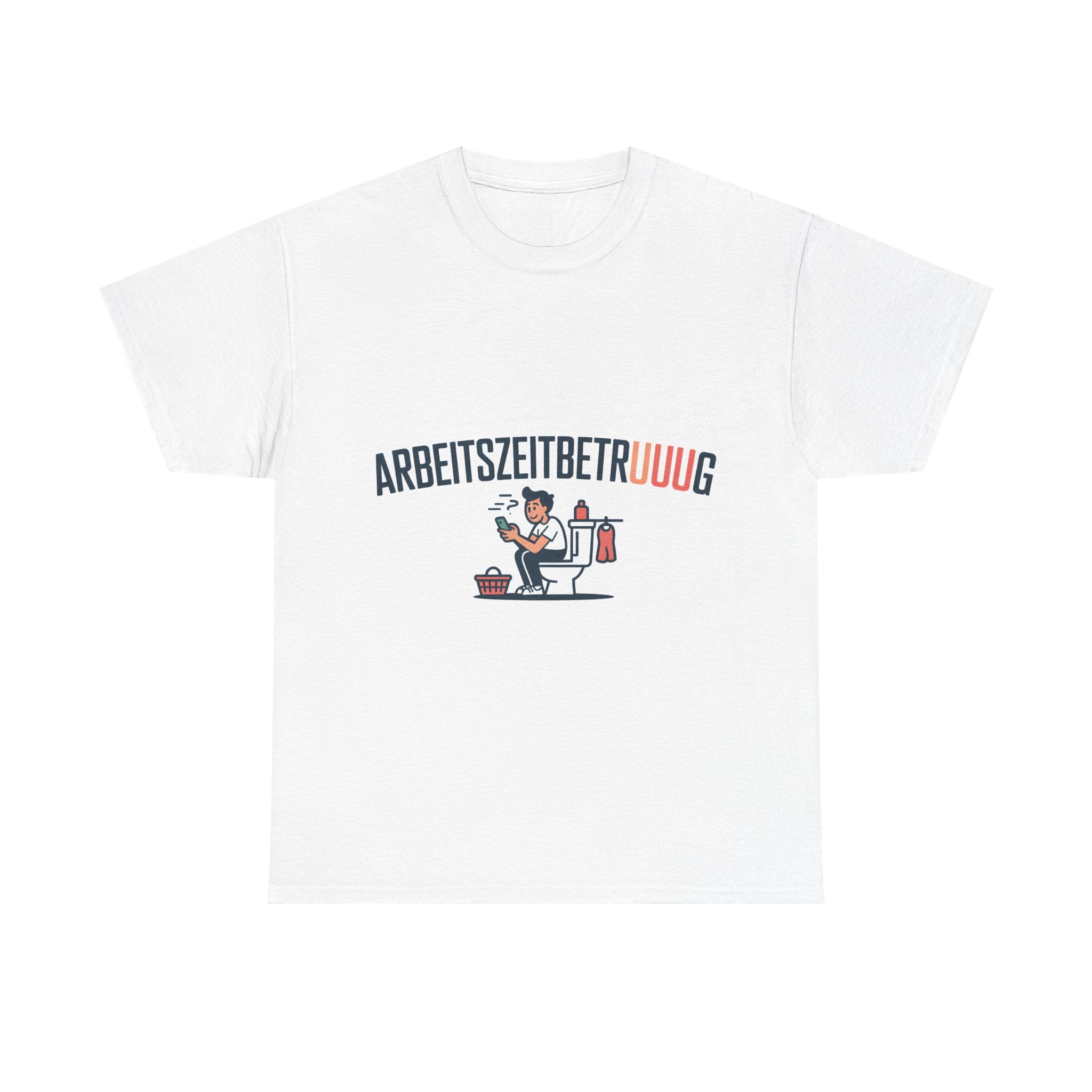 Arbeitszeitbetruuuug T-Shirt – Klo & Handy Büro-Humor Shirt (lustig)