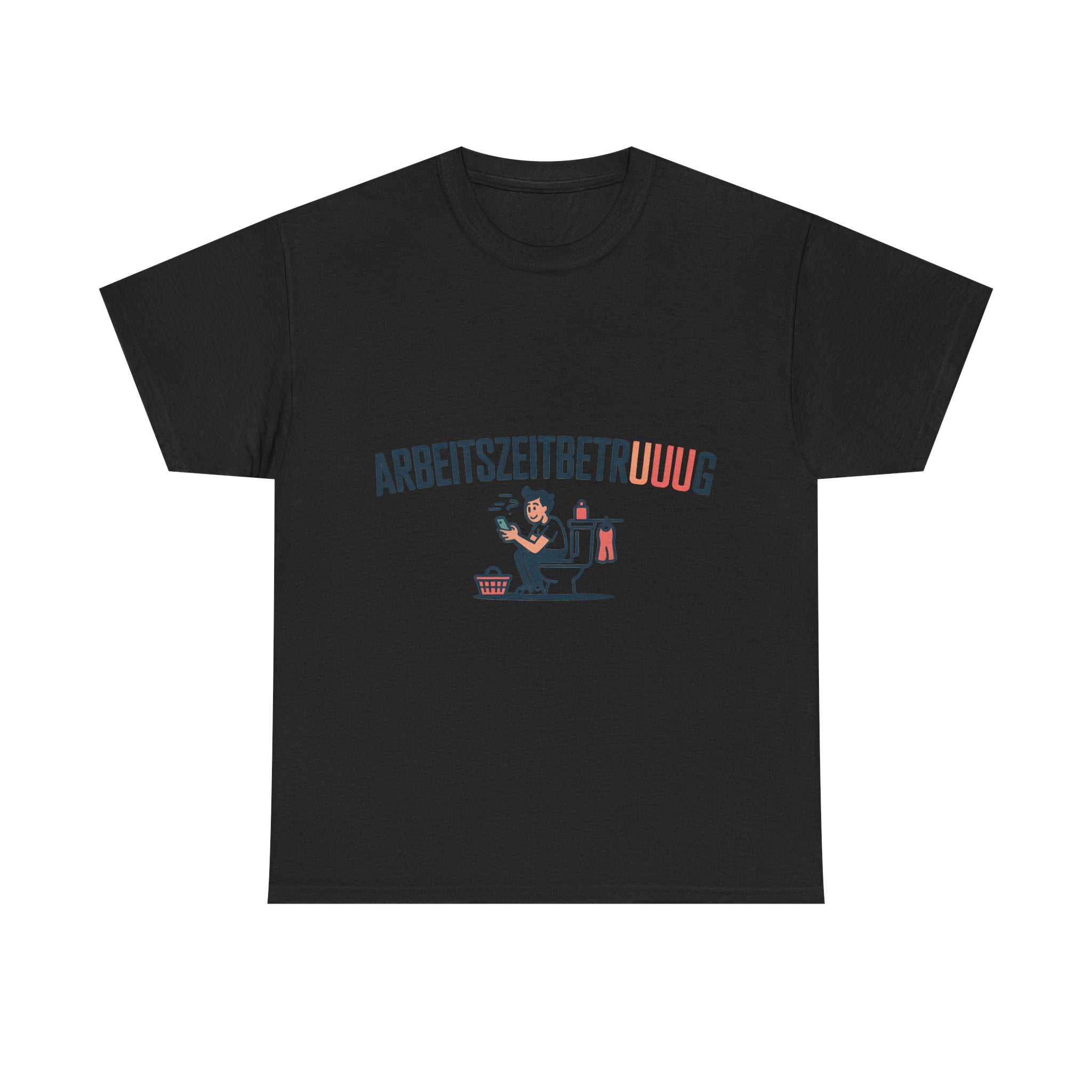 Arbeitszeitbetruuuug T-Shirt – Klo & Handy Büro-Humor Shirt (lustig)